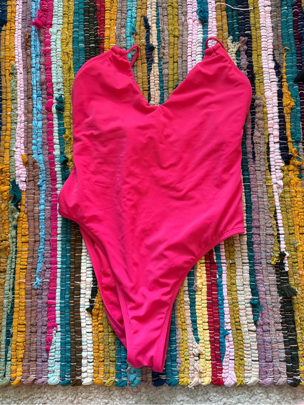 Shade & Shore Vibrant Pink One-Piece Swimsuit